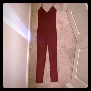 Rue 21 Burgundy Jumpsuit